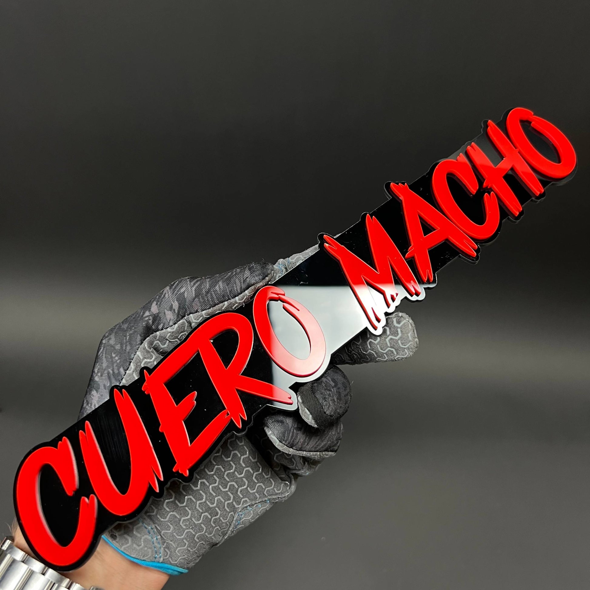 1PC CUERO MACHO 3D Acrylic Badge - Car Truck Emblem Fender Sticker