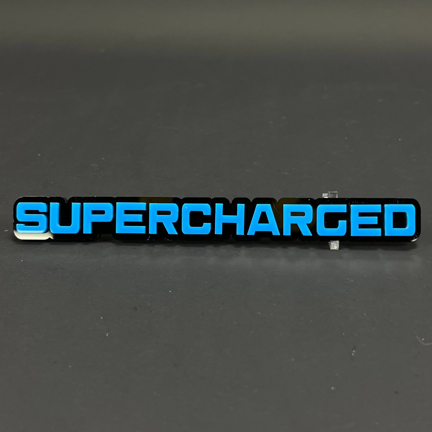 1PC SUPERCHARGED 3D Acrylic Badge - Car Truck Emblem Fender Sticker