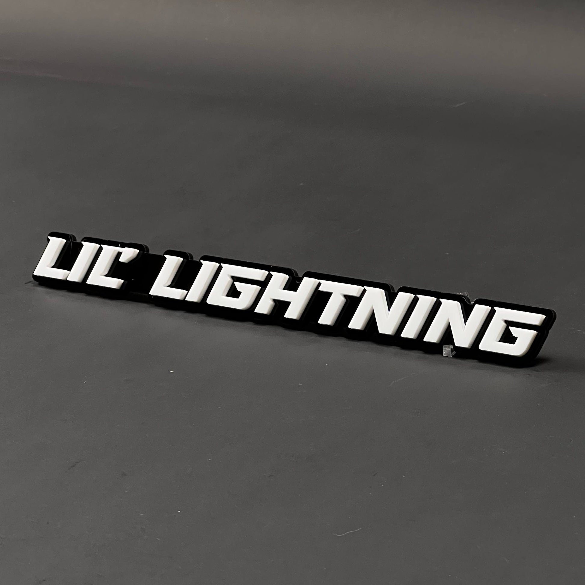 1PC LIL LIGHTNING 3D Acrylic Badge - Car Truck Emblem Fender Sticker