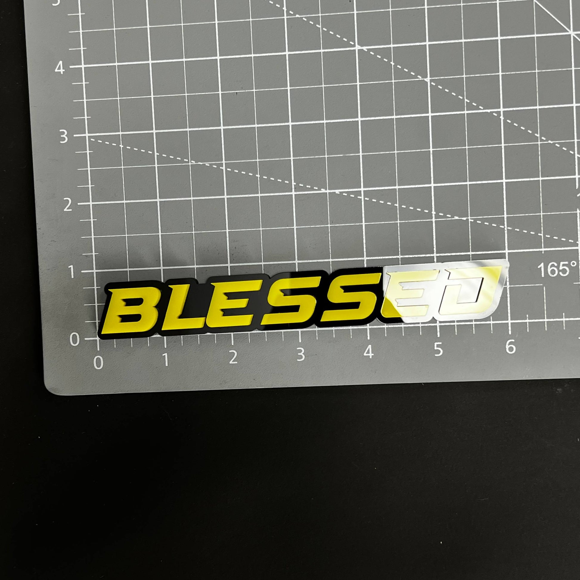 1PC BLESSED 3D Acrylic Badge - Car Truck Emblem Fender Tailgate Trunk Sticker