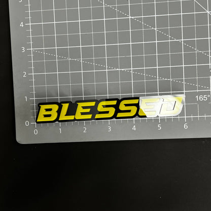 1PC BLESSED 3D Acrylic Badge - Car Truck Emblem Fender Tailgate Trunk Sticker