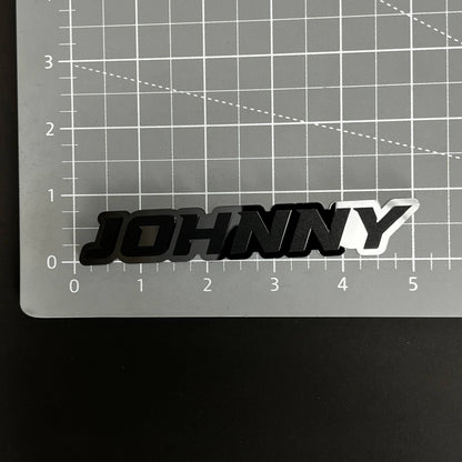 1PC JOHNNY 3D Acrylic Badge - Car Truck Emblem Fender Tailgate Trunk Sticker
