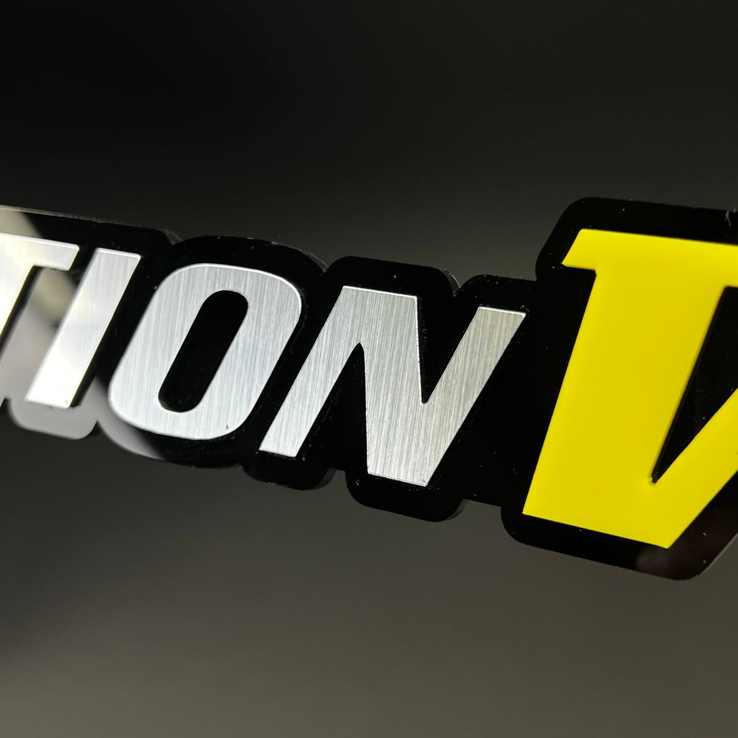 1PC EVOLUTION V 3D Acrylic Badge - Car Truck Emblem Fender Sticker