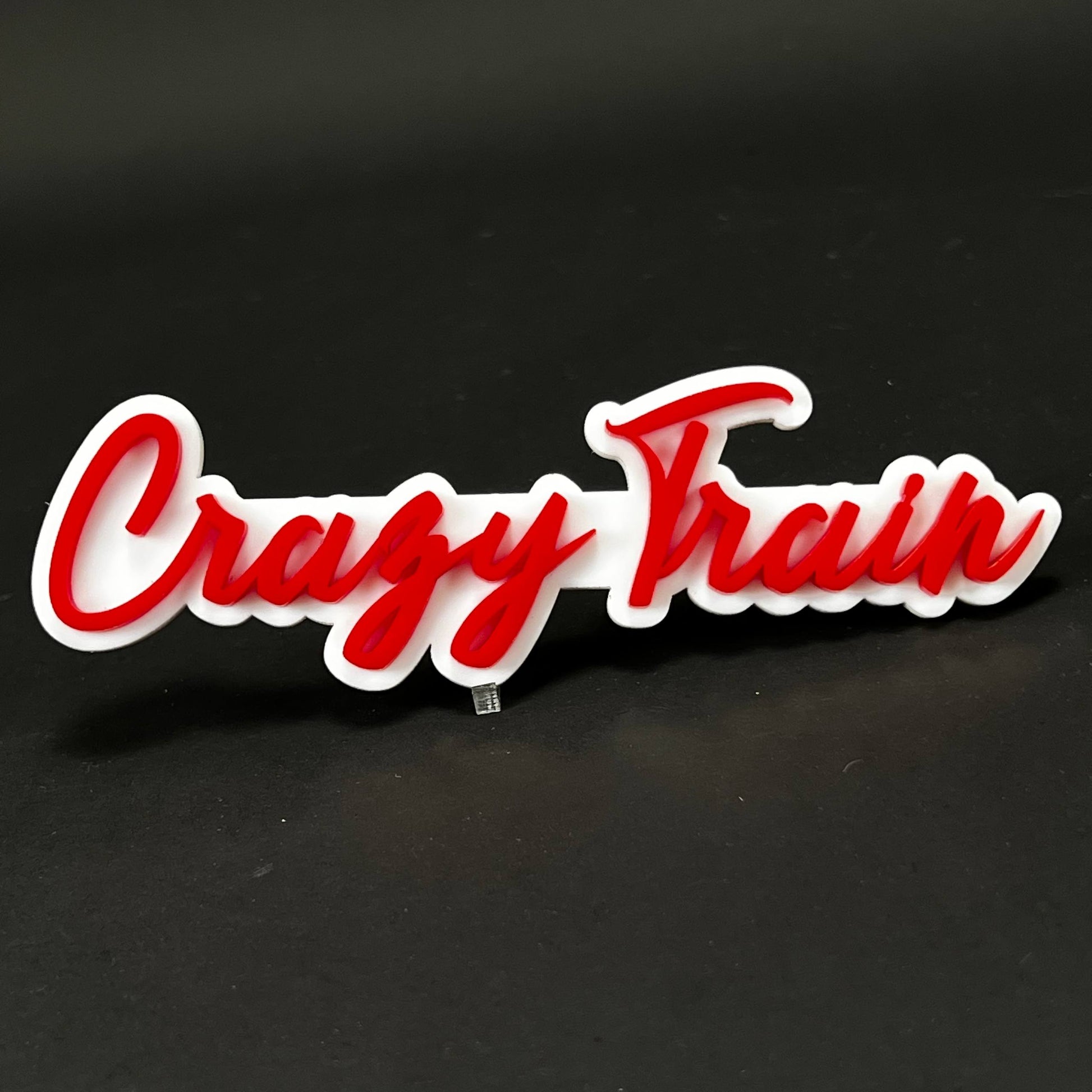 1PC Crazy Train 3D Acrylic Badge - Car Truck Emblem Fender Sticker