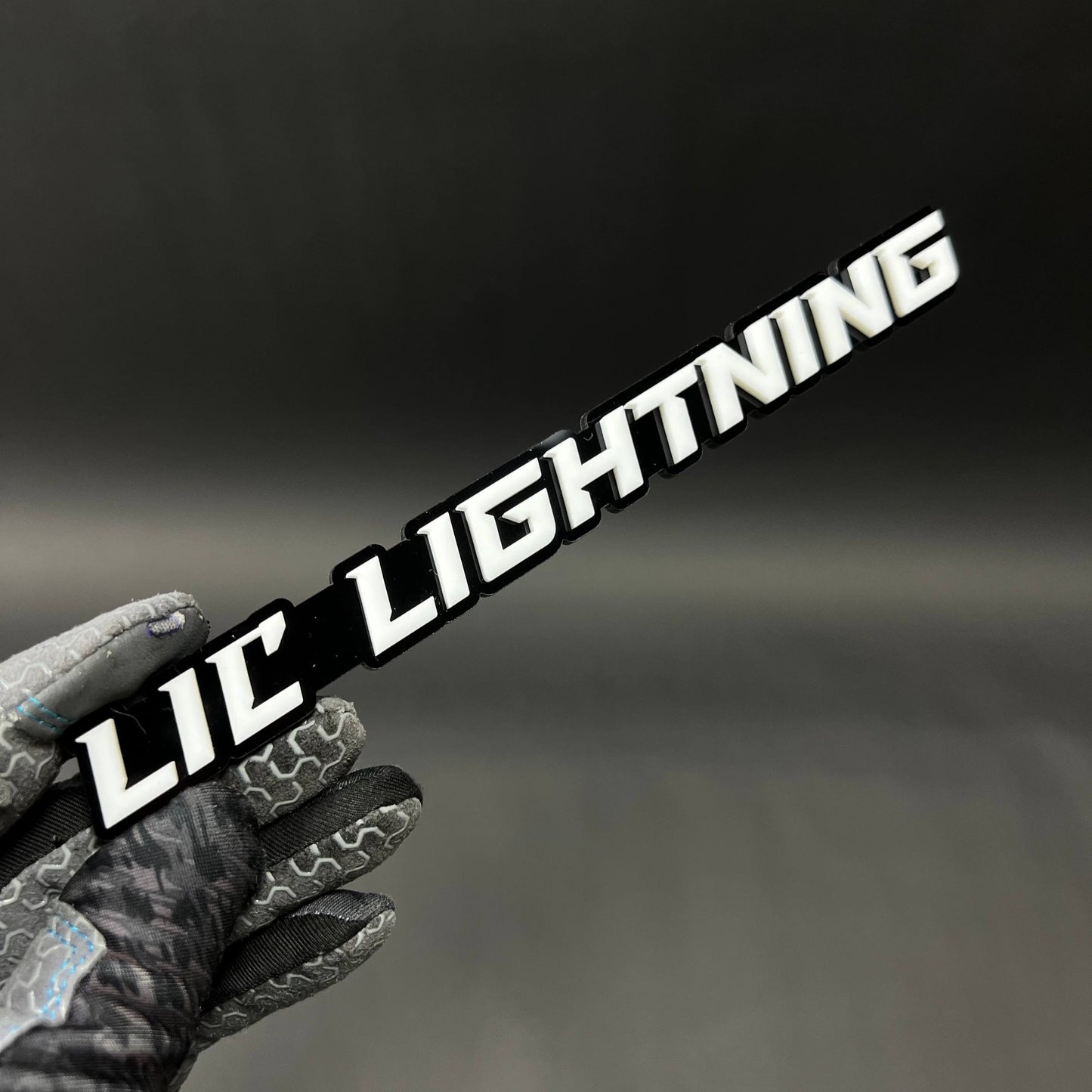 1PC LIL LIGHTNING 3D Acrylic Badge - Car Truck Emblem Fender Sticker