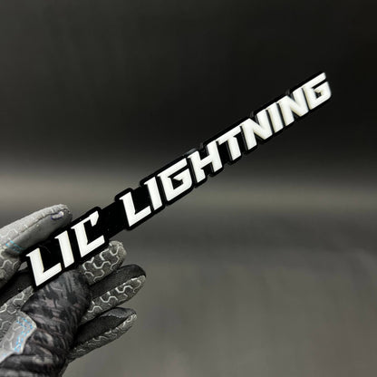 1PC LIL LIGHTNING 3D Acrylic Badge - Car Truck Emblem Fender Sticker