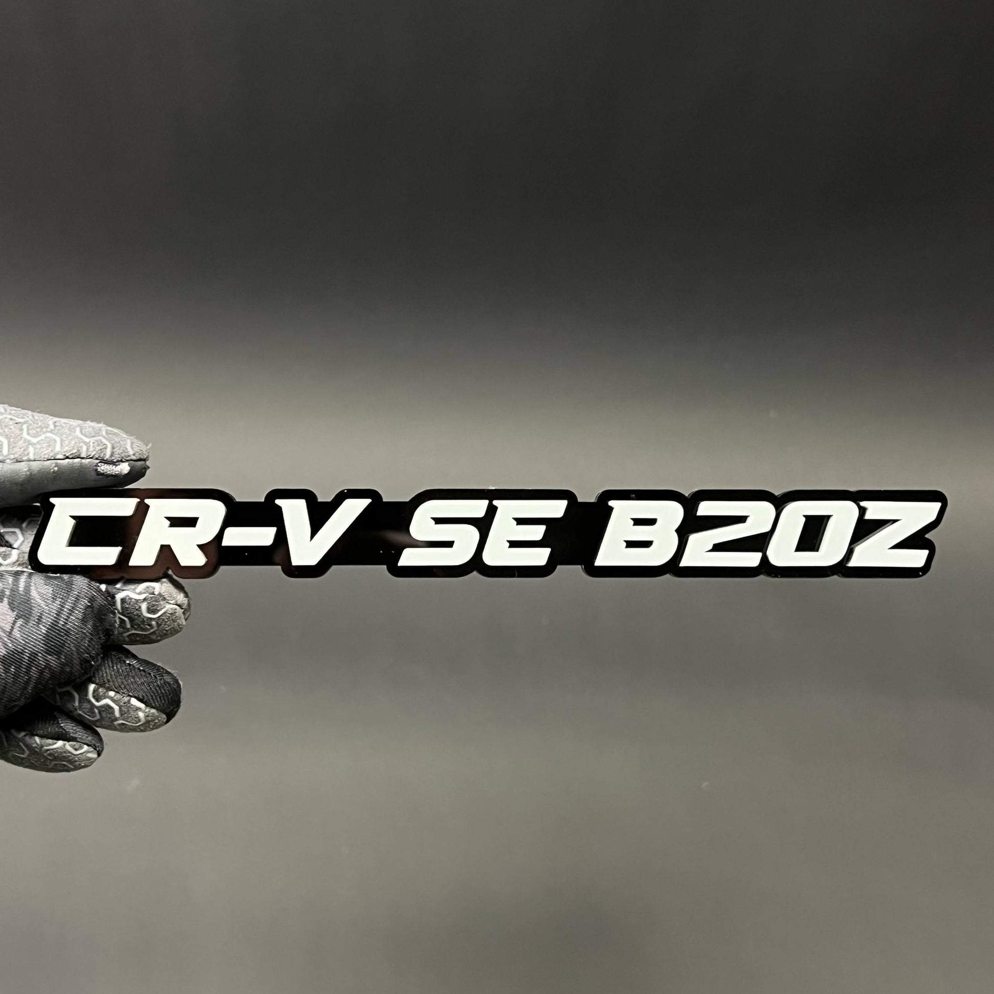 1PC CR-V SE B20Z 3D Acrylic Badge - Car Truck Emblem Fender Sticker