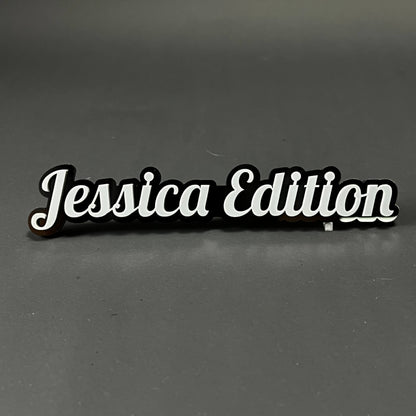 1PC Jessica Edition 3D Acrylic Badge - Car Truck Emblem Fender Sticker