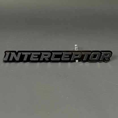1PC INTERCEPTOR 3D Acrylic Badge - Car Truck Emblem Fender Sticker