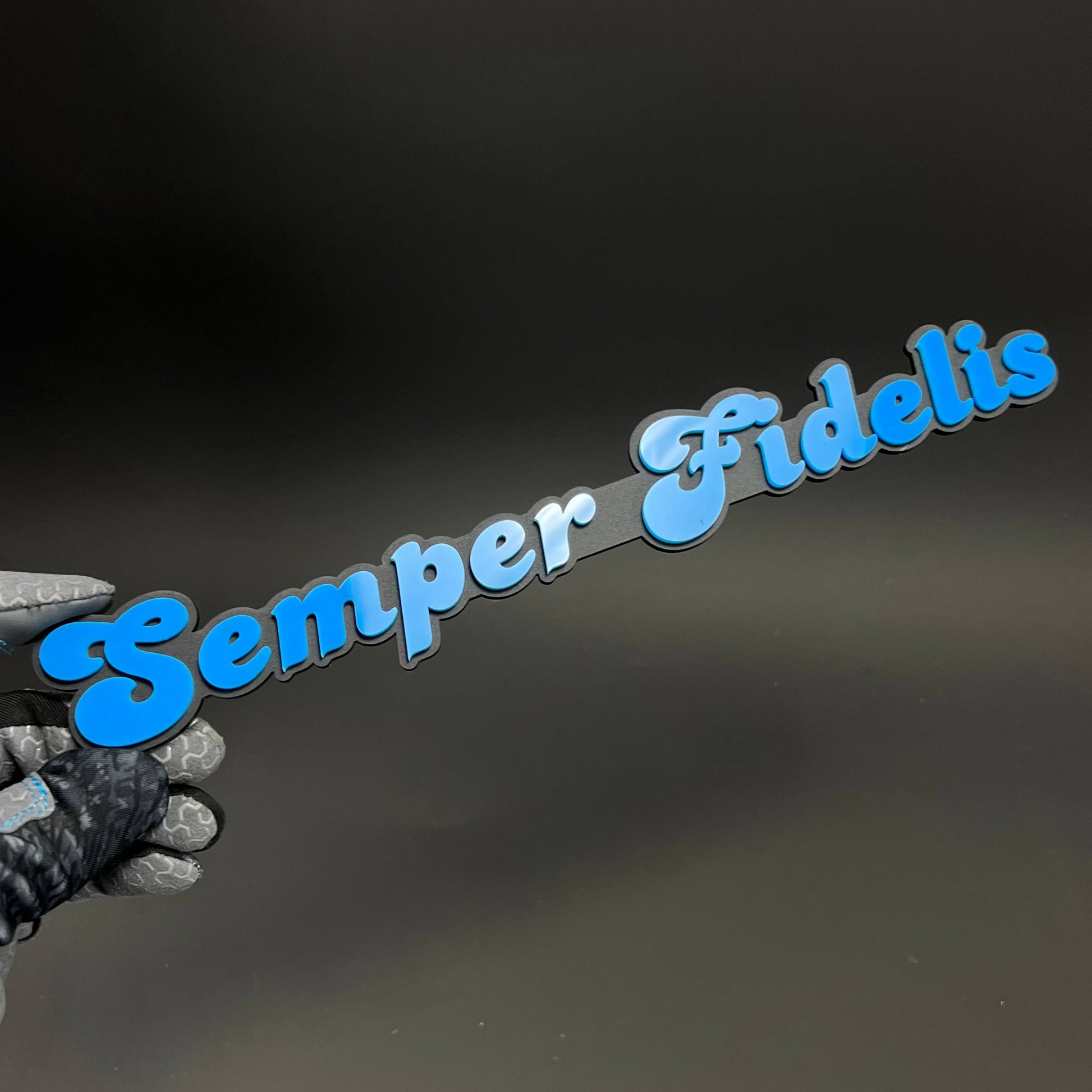 1PC Semper Fidelis 3D Acrylic Badge - Car Truck Emblem Fender Sticker