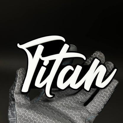 1PC Titan 3D Acrylic Badge - Car Truck Emblem Fender Tailgate Trunk Sticker