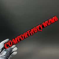 1PC COMFORTABLY NUMB 3D Acrylic Badge - Car Truck Emblem Fender Sticker