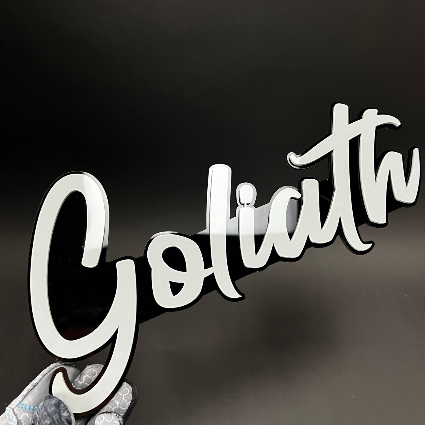 1PC Goliath 3D Acrylic Badge - Car Truck Emblem Fender Tailgate Trunk Sticker
