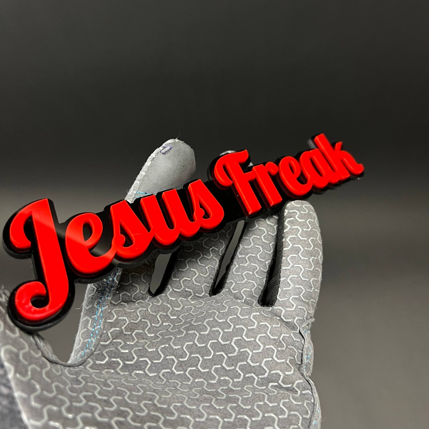 1PC Jesus Freak 3D Acrylic Badge - Car Truck Emblem Fender Sticker