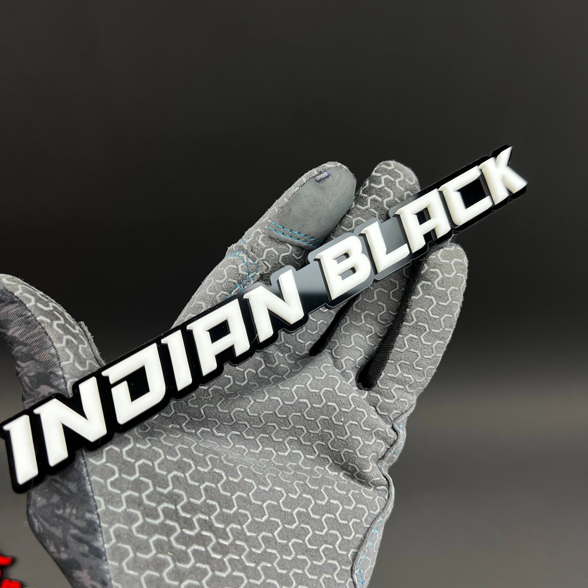 1PC Indian Black 3D Acrylic Badge - Car Truck Emblem Fender Tailgate Trunk Sticker