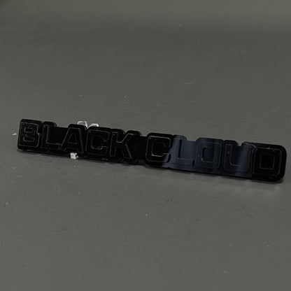 1PC BLACK CLOUD 3D Acrylic Badge - Car Truck Emblem Fender Sticker