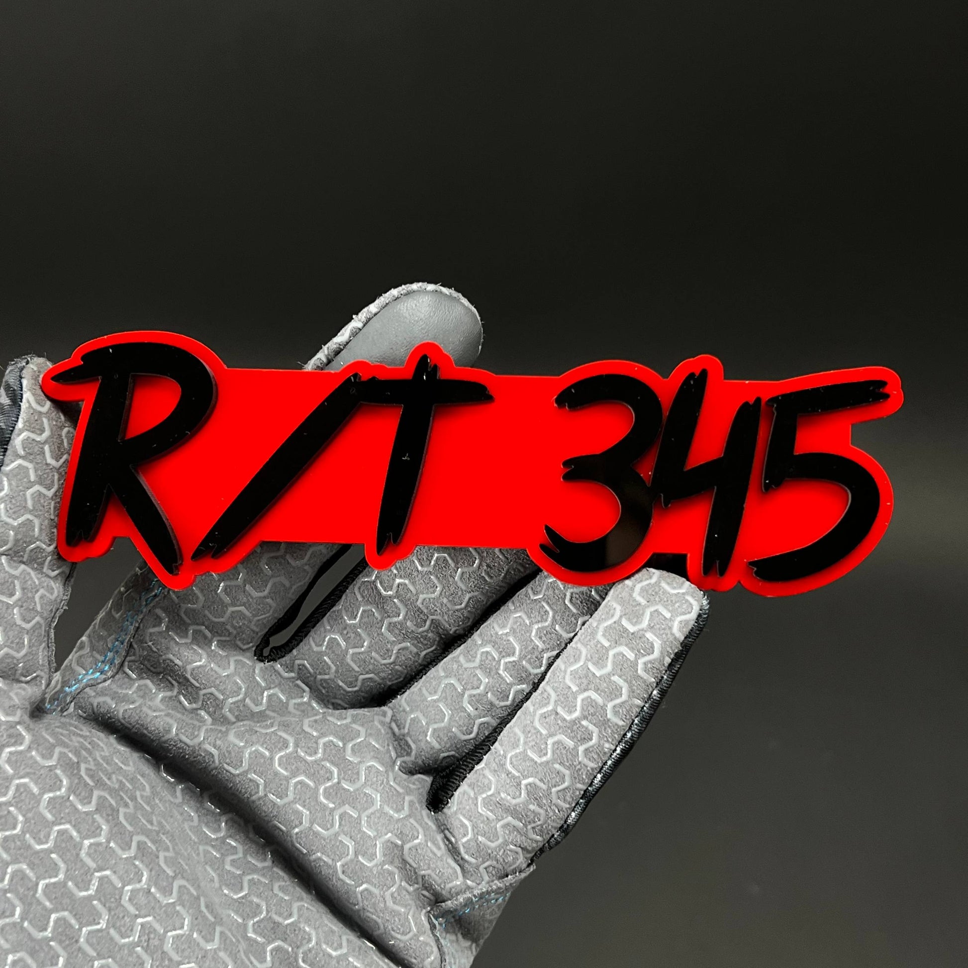 1PC R/T 345 3D Acrylic Badge - Car Truck Emblem Fender Tailgate Trunk Sticker
