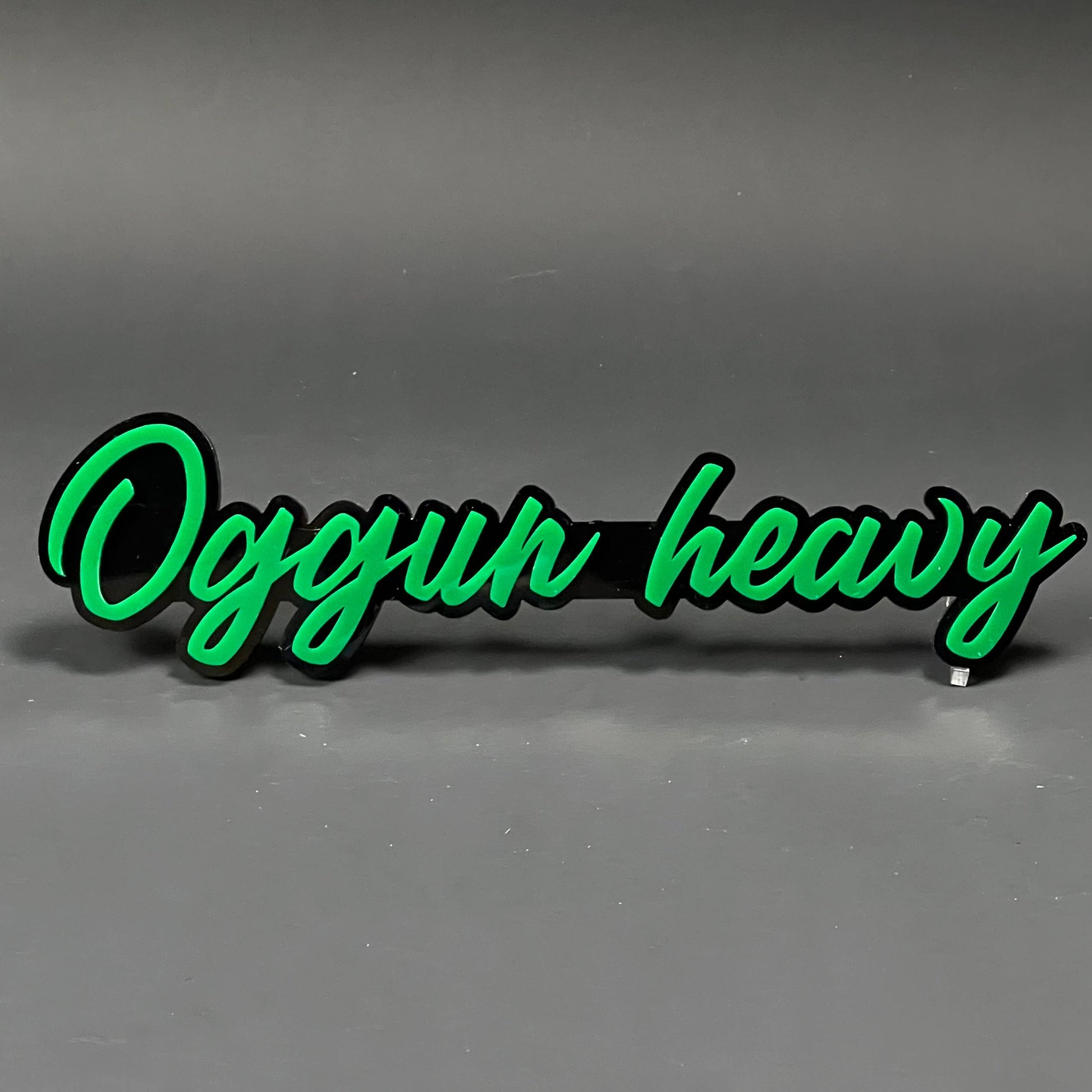 1PC Oggun heavy 3D Acrylic Badge - Car Truck Emblem Fender Sticker