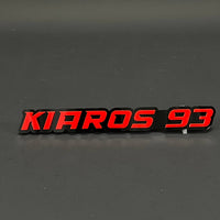 1PC KIAROS 93 3D Acrylic Badge - Car Truck Emblem Fender Tailgate Trunk Sticker