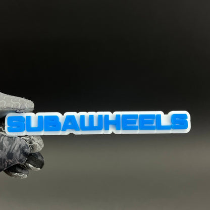 1PC SUBAWHEELS 3D Acrylic Badge - Car Truck Emblem Fender Tailgate Trunk Sticker
