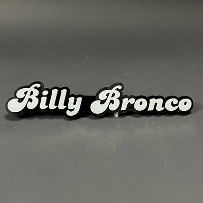 1PC Billy Bronco 3D Acrylic Badge - Car Truck Emblem Fender Sticker