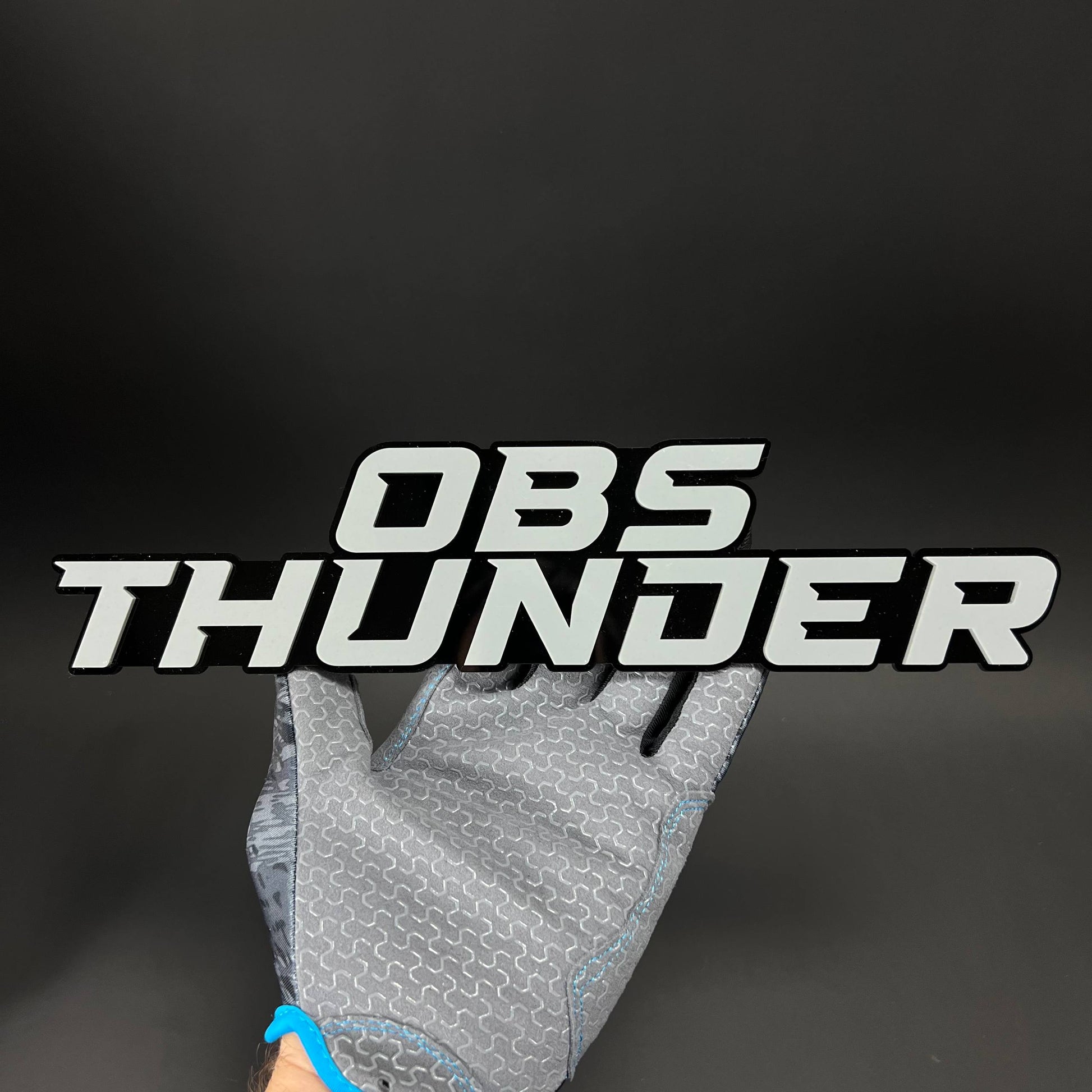 1PC OBS THUNDER 3D Acrylic Badge - Car Truck Emblem Fender Sticker