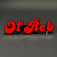 1PC Ol' Reb 3D Acrylic Badge - Car Truck Emblem Fender Tailgate Trunk Sticker