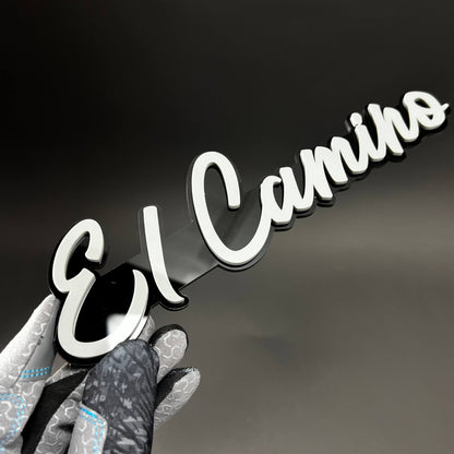 1PC El Camino 3D Acrylic Badge - Car Truck Emblem Fender Tailgate Trunk Sticker