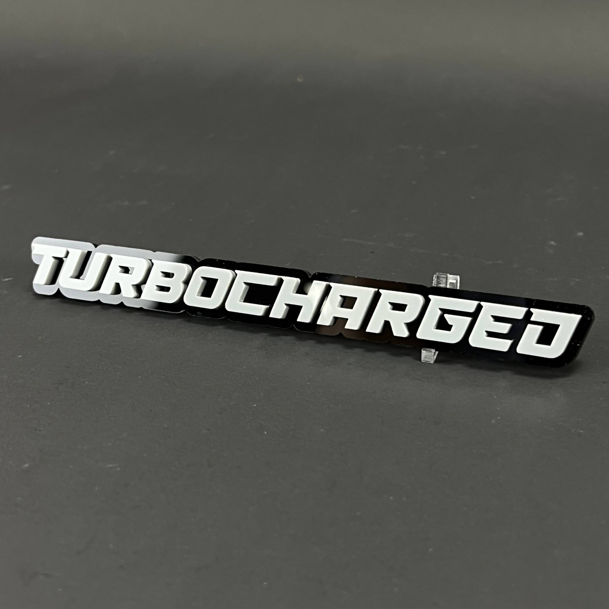 1PC TURBOCHARGED 3D Acrylic Badge - Car Truck Emblem Fender Sticker