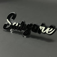 1PC Sansone 3D Acrylic Badge - Car Truck Emblem Fender Tailgate Trunk Sticker