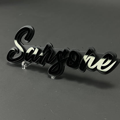 1PC Sansone 3D Acrylic Badge - Car Truck Emblem Fender Tailgate Trunk Sticker