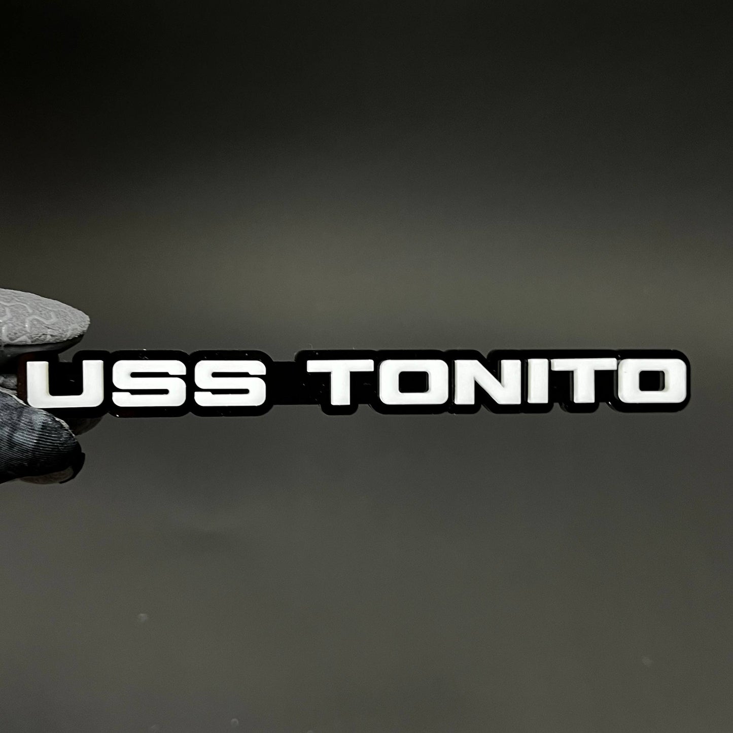 1PC USS TONITO 3D Acrylic Badge - Car Truck Emblem Fender Tailgate Trunk Sticker