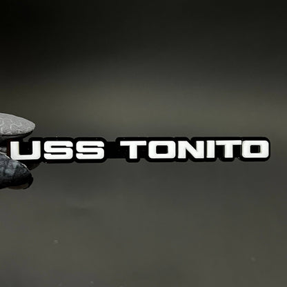 1PC USS TONITO 3D Acrylic Badge - Car Truck Emblem Fender Tailgate Trunk Sticker