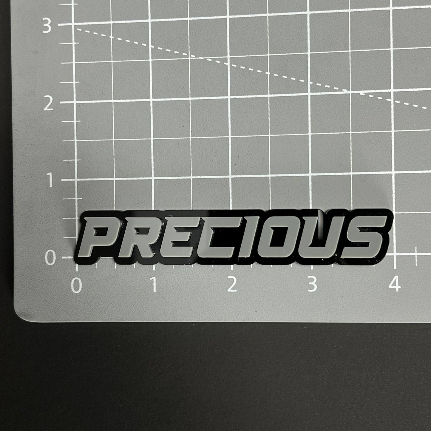 1PC PRECIOUS 3D Acrylic Badge - Car Truck Emblem Fender Tailgate Trunk Sticker