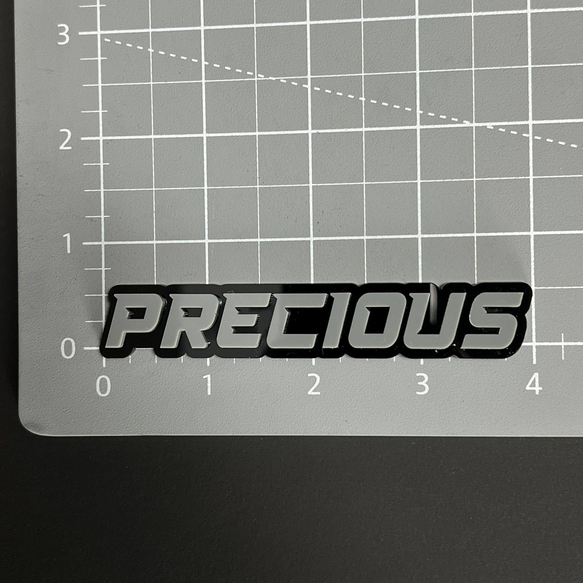 1PC PRECIOUS 3D Acrylic Badge - Car Truck Emblem Fender Tailgate Trunk Sticker