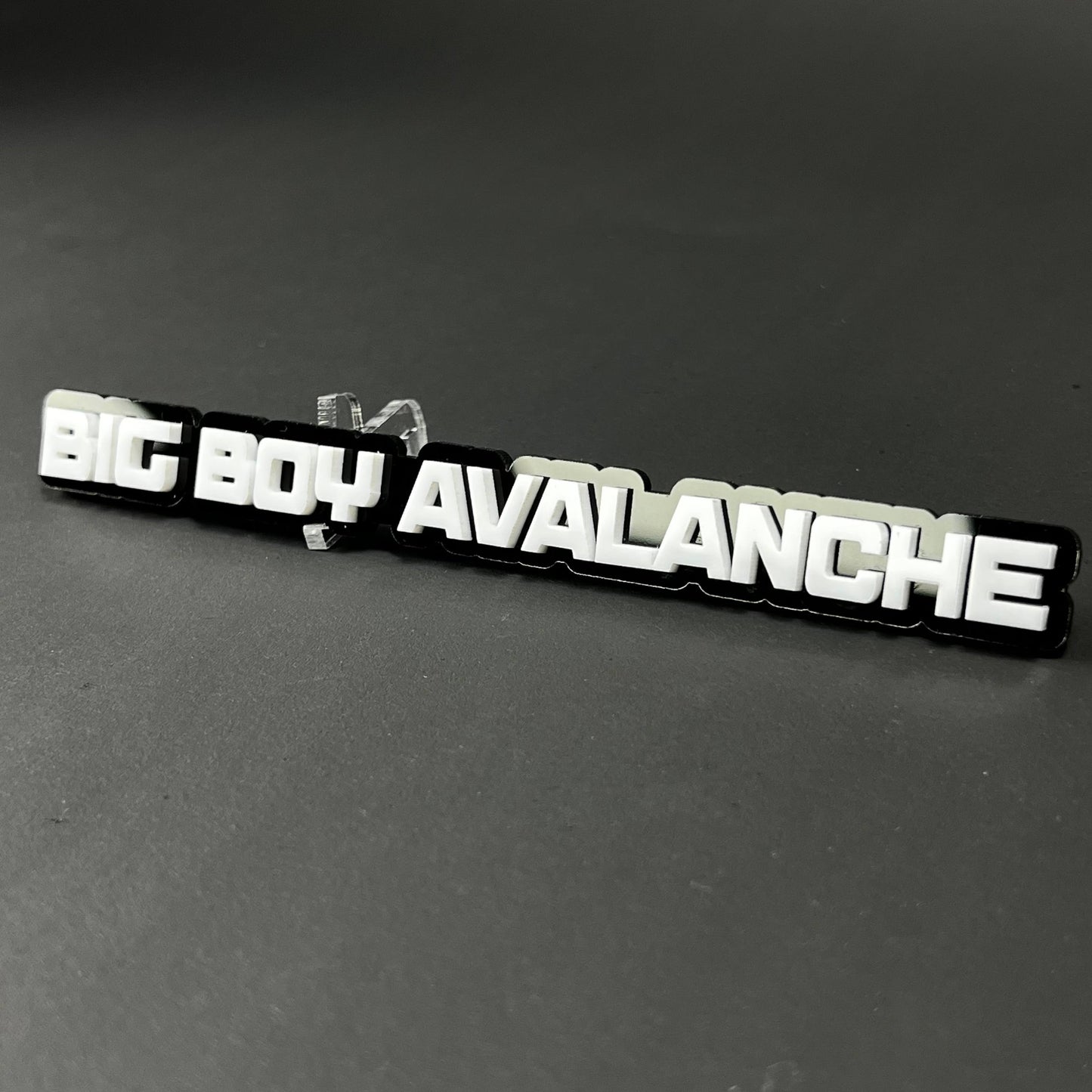 1PC BIG BOY AVALANCHE 3D Acrylic Badge - Car Truck Emblem Fender Sticker