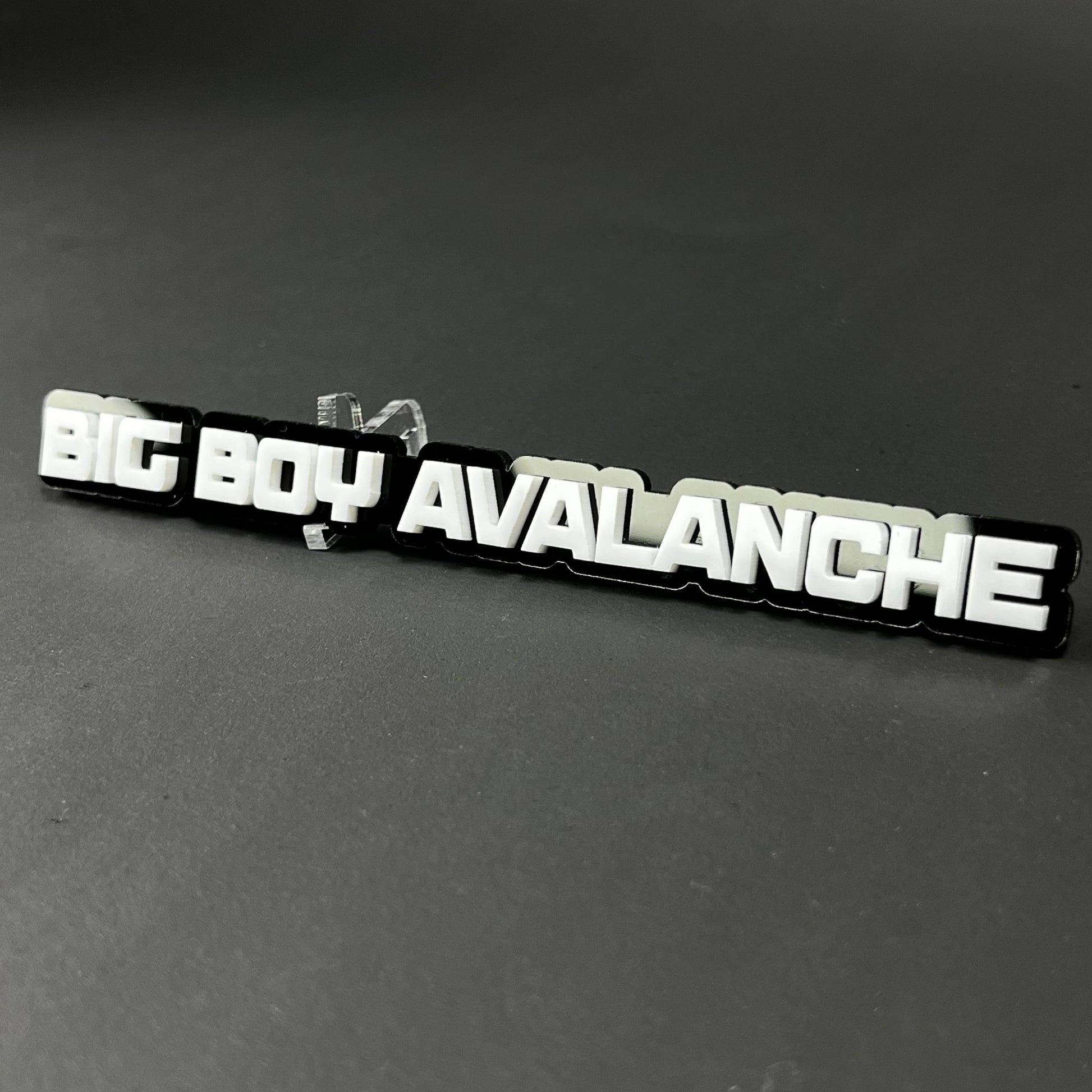 1PC BIG BOY AVALANCHE 3D Acrylic Badge - Car Truck Emblem Fender Sticker