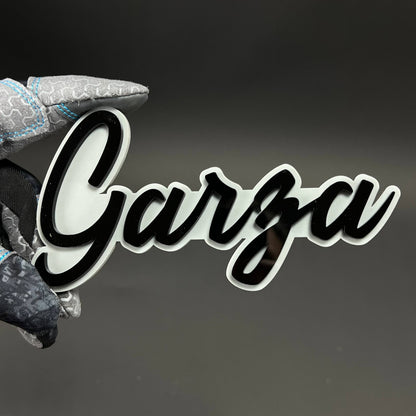 1PC Garza 3D Acrylic Badge - Car Truck Emblem Fender Tailgate Trunk Sticker