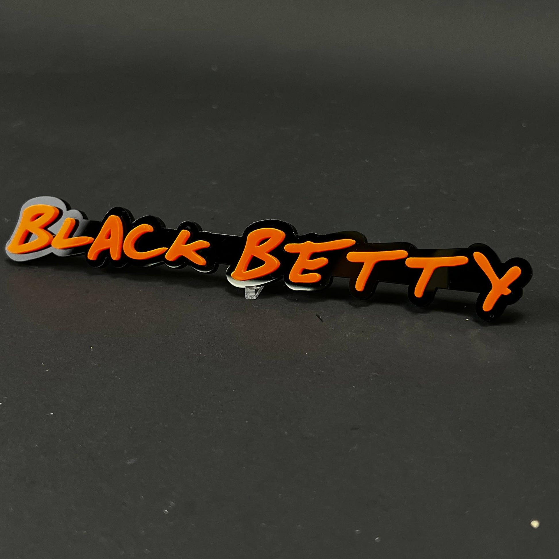 1PC Black Betty 3D Acrylic Badge - Car Truck Emblem Fender Sticker