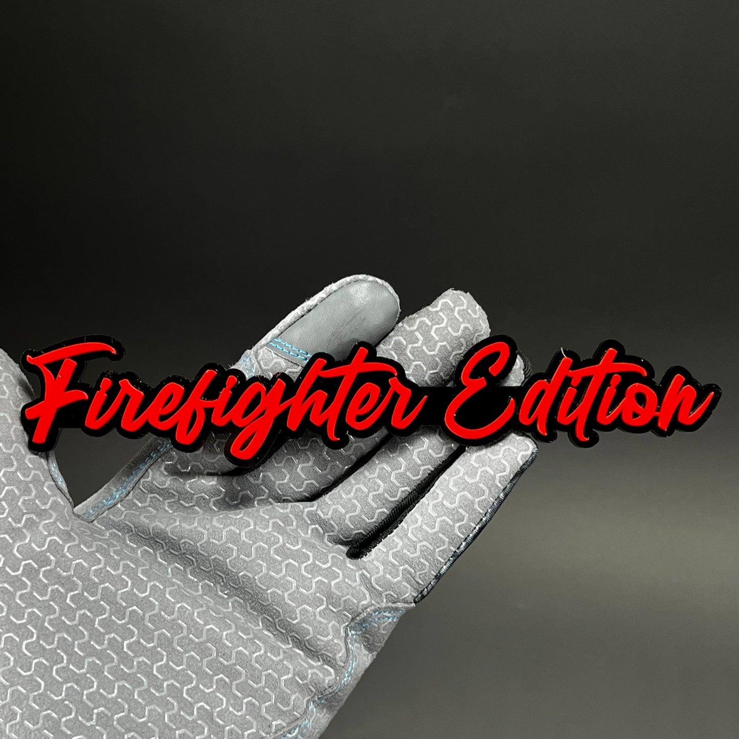 1PC Firefighter Edition 3D Acrylic Badge - Car Truck Emblem Fender Sticker