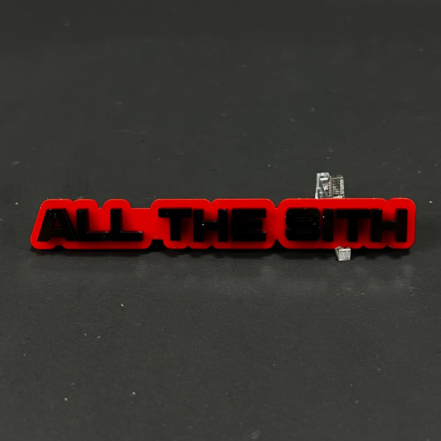 1PC ALL THE SITH 3D Acrylic Badge - Car Truck Emblem Fender Sticker