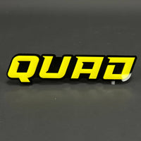 1PC QUAD 3D Acrylic Badge - Car Truck Emblem Fender Tailgate Trunk Sticker