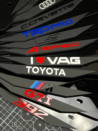 1PC Assorted Badges 3D Acrylic Badge - Car Truck Emblem Fender Sticker