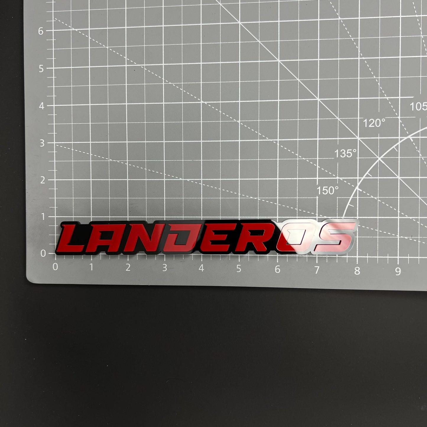 1PC LANDEROS 3D Acrylic Badge - Car Truck Emblem Fender Tailgate Trunk Sticker