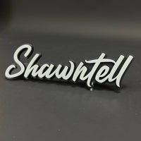 1PC Shawntell 3D Acrylic Badge - Car Truck Emblem Fender Tailgate Trunk Sticker