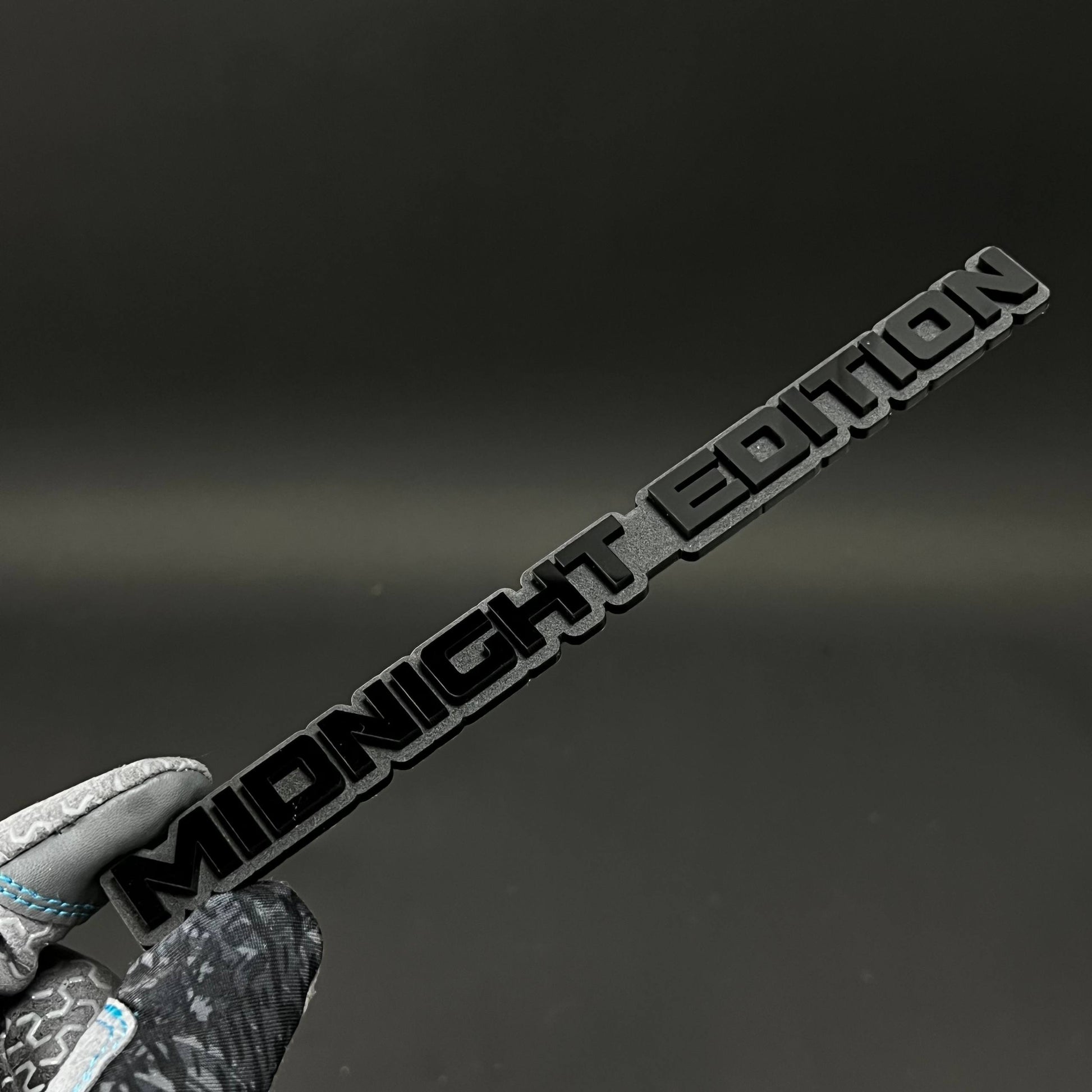 1PC MIDNIGHT EDITION 3D Acrylic Badge - Car Truck Emblem Fender Sticker