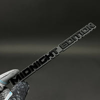 1PC MIDNIGHT EDITION 3D Acrylic Badge - Car Truck Emblem Fender Sticker