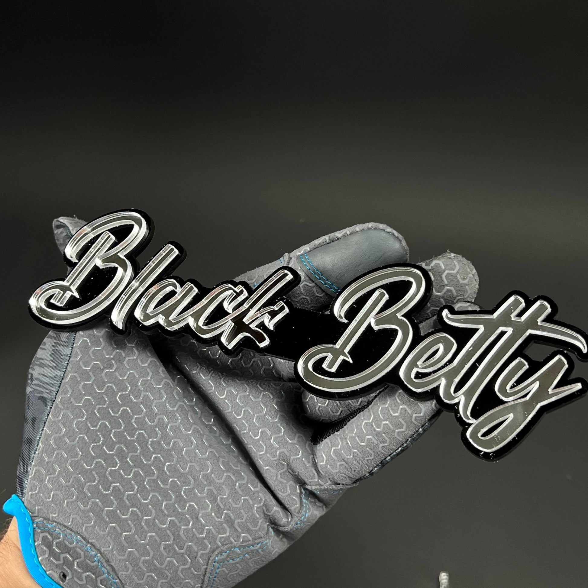1PC Black Betty 3D Acrylic Badge - Car Truck Emblem Fender Sticker