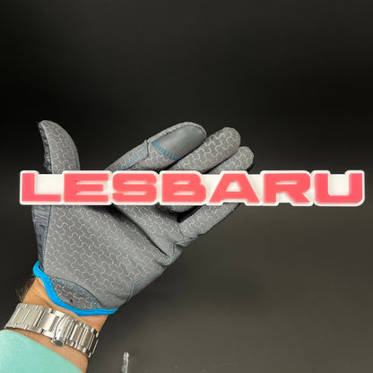 1PC LESBARU 3D Acrylic Badge - Car Truck Emblem Fender Tailgate Trunk Sticker