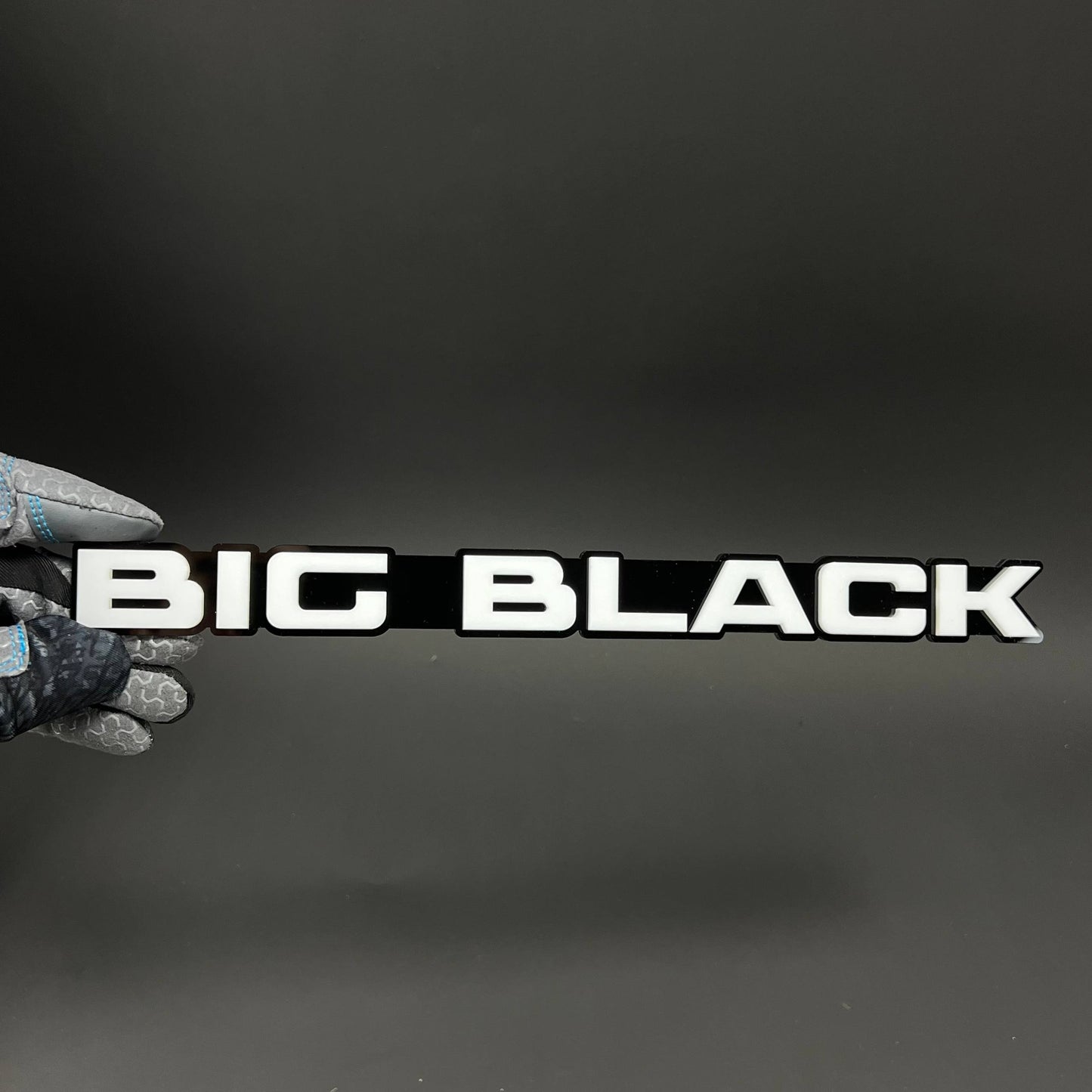1PC BIG BLACK 3D Acrylic Badge - Car Truck Emblem Fender Tailgate Trunk Sticker